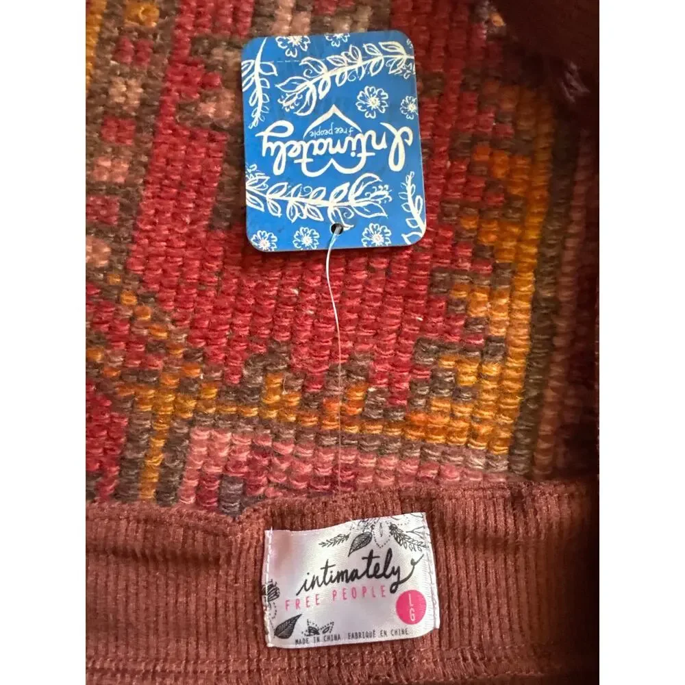 Free People Something Bout You Slip Dress Terracotta Large